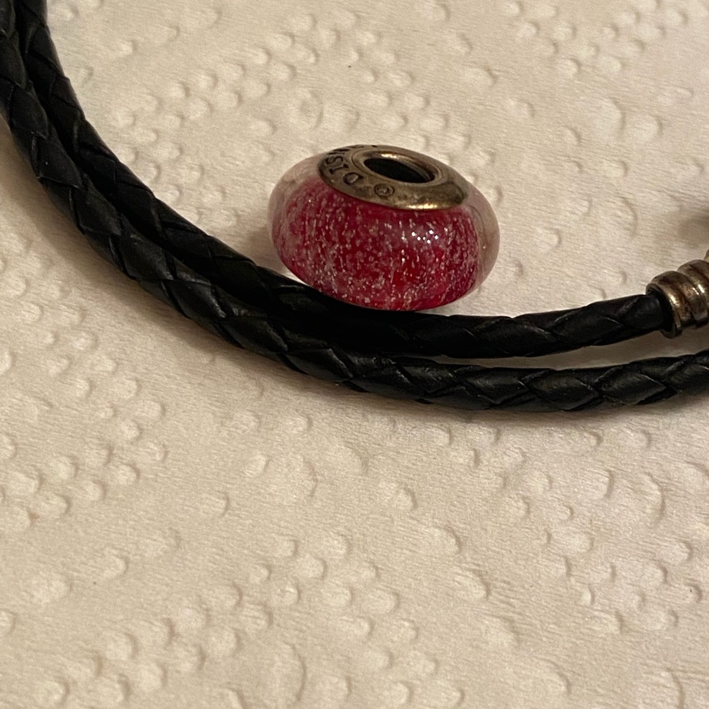 Red Pandora bead